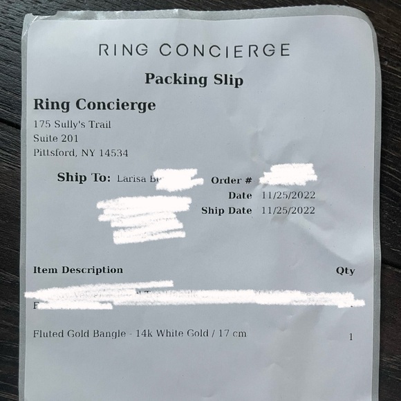 Ring Concierge Fluted White Gold Bangle 17 cm - Picture 13 of 15